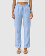 Freya Relaxed Drawstring Linen Trousers
