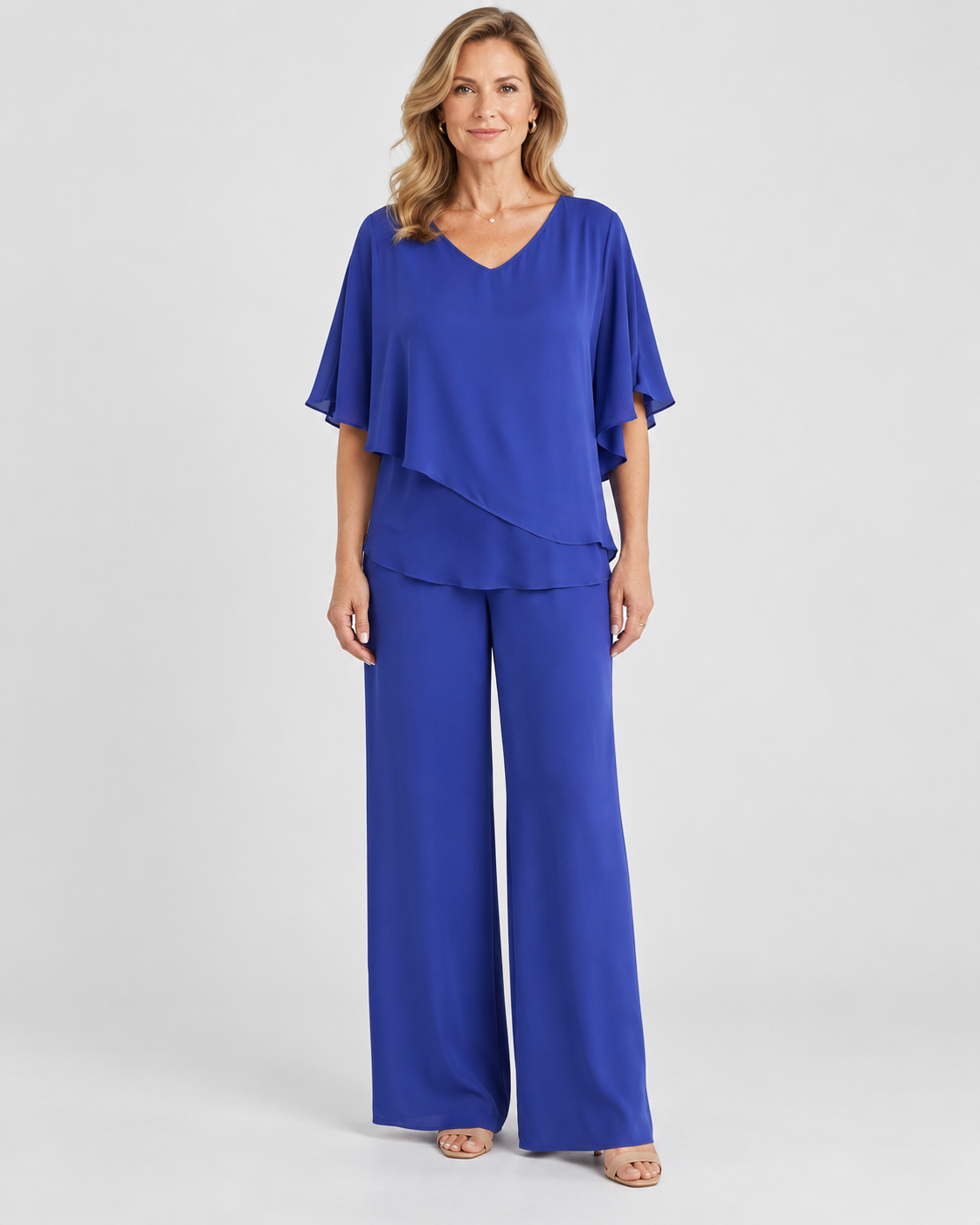 Aurelia Elegant Chiffon Two-Piece Set