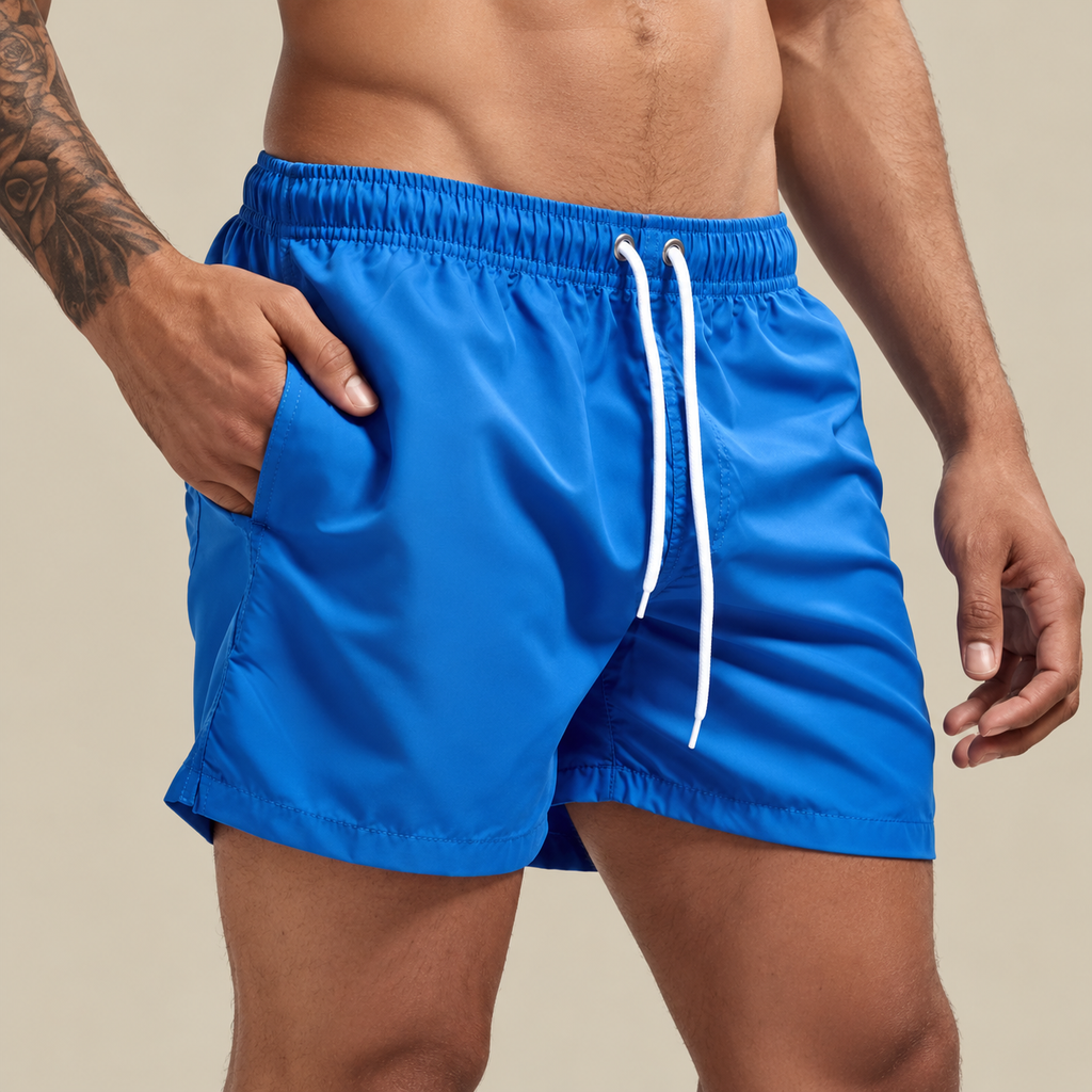 Noah Quick-Dry Elastic Drawstring Swim Shorts