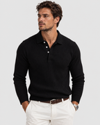 Hugo Retro Striped Long Sleeve Polo Shirt