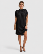 Freya Casual Summer Boat Neck Split Sleeve Dress