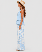 Rosalie Printed Wide Leg Trouser Set