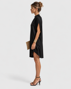 Freya Casual Summer Boat Neck Split Sleeve Dress