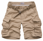 Austin Relaxed Camo Belted Cargo Shorts