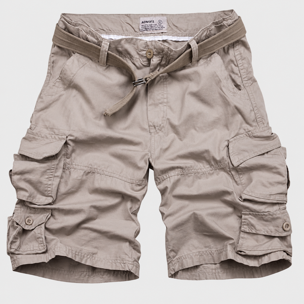 Austin Relaxed Camo Belted Cargo Shorts
