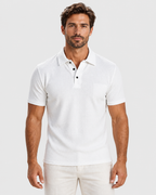 Felix Lightweight Textured Short Sleeve Polo Shirt