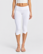 Chloe Low Rise Split Hem Capri Leggings