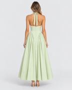 Sienna Backless Halter A-Line Midi Dress