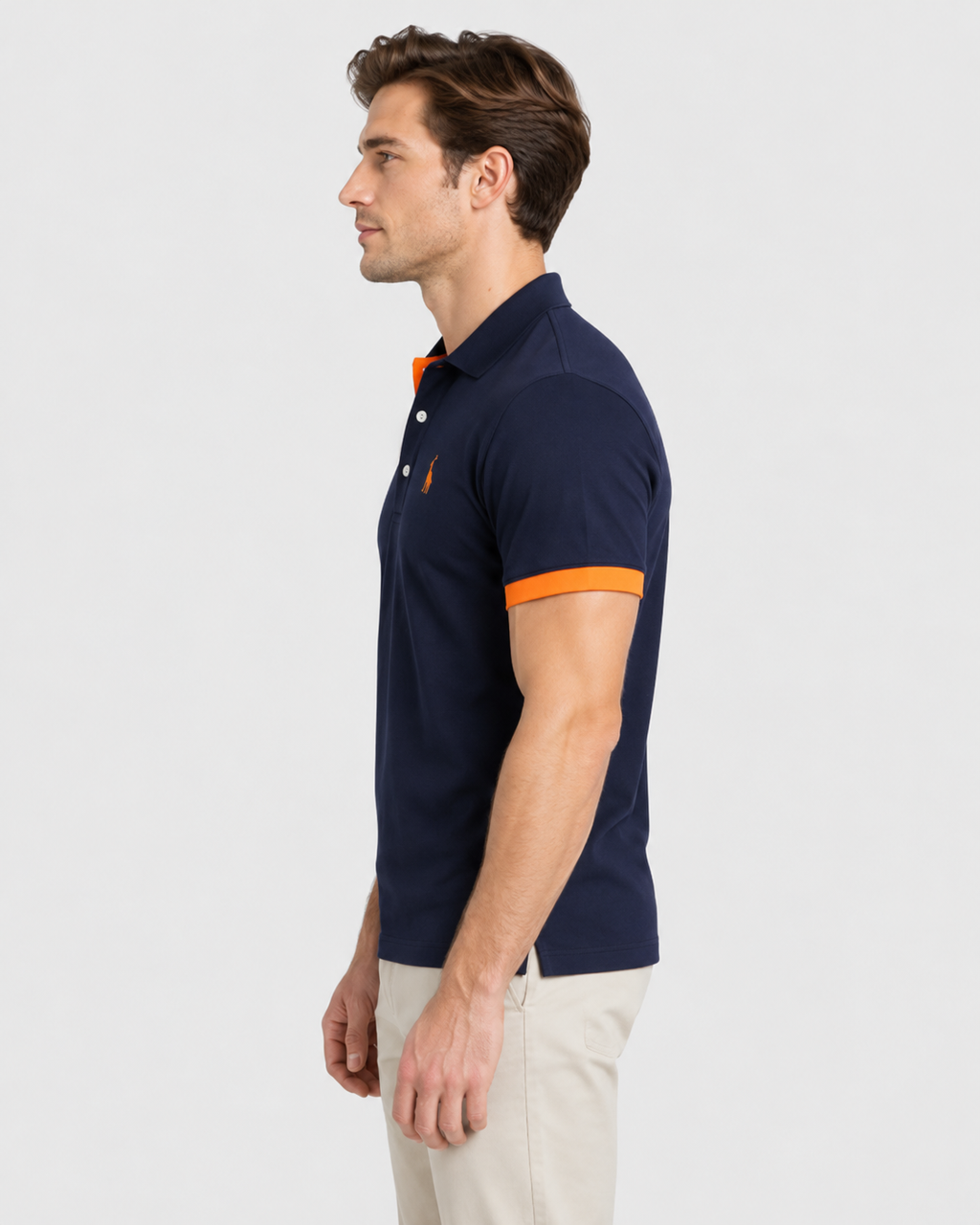 Lucas Contrast Trim Short Sleeve Polo Shirt
