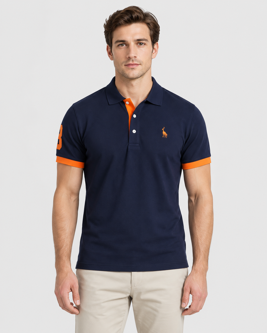 Lucas Contrast Trim Short Sleeve Polo Shirt