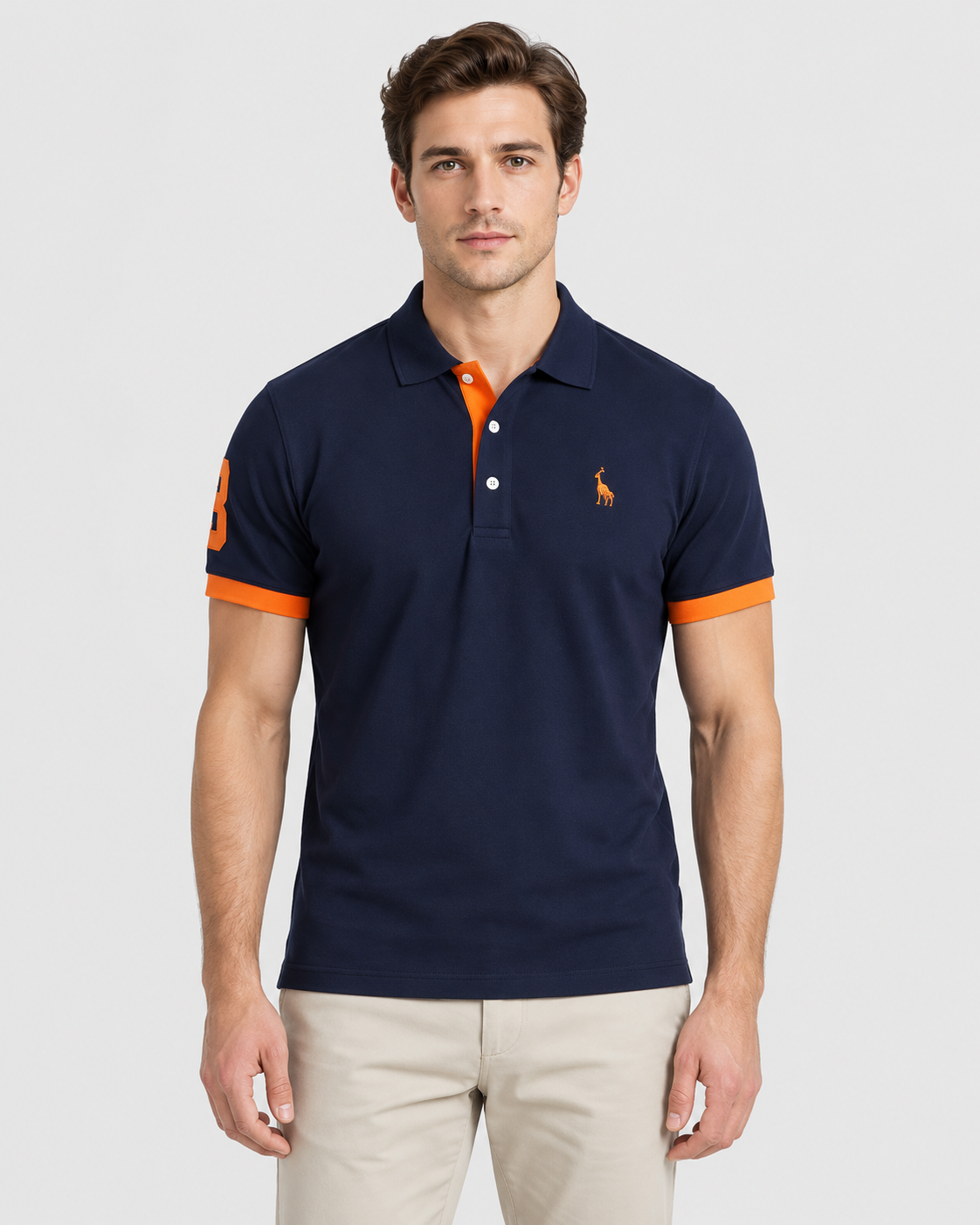 Lucas Contrast Trim Short Sleeve Polo Shirt