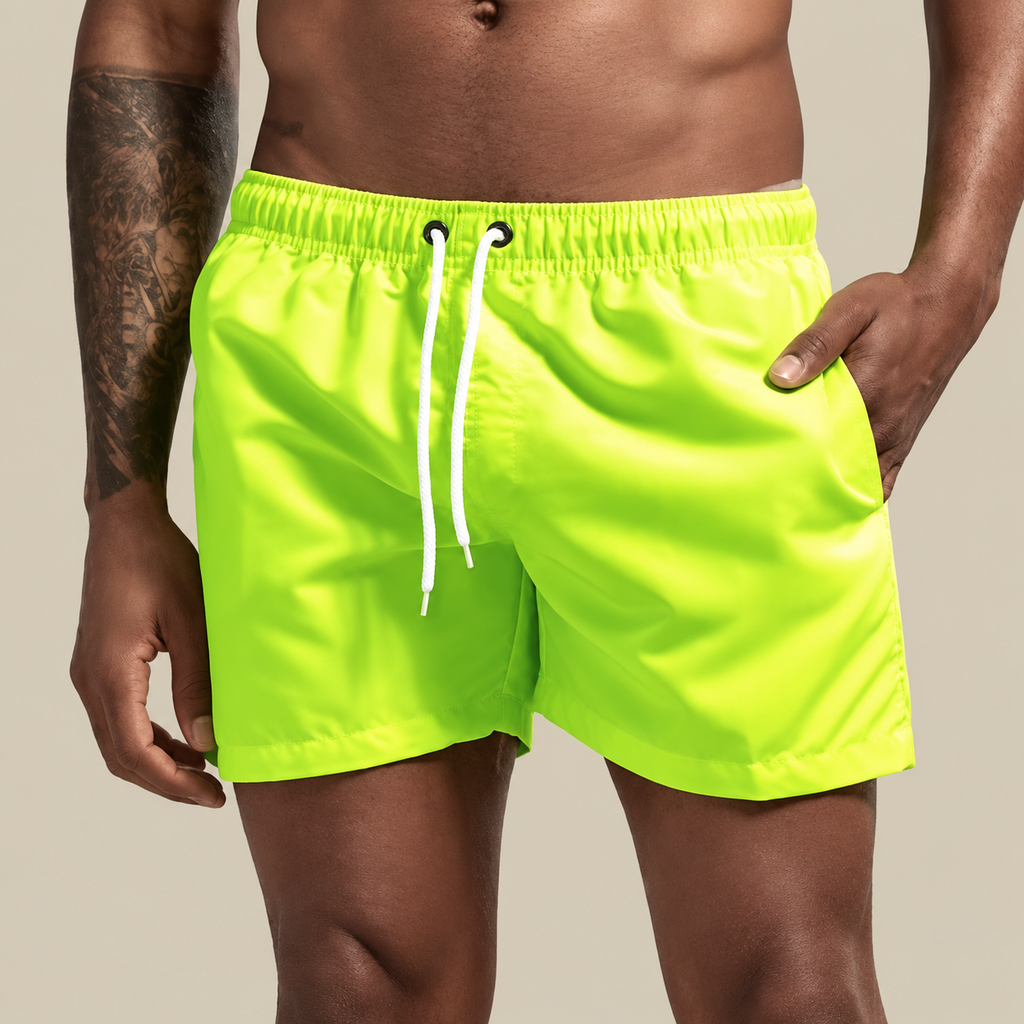 Noah Quick-Dry Elastic Drawstring Swim Shorts