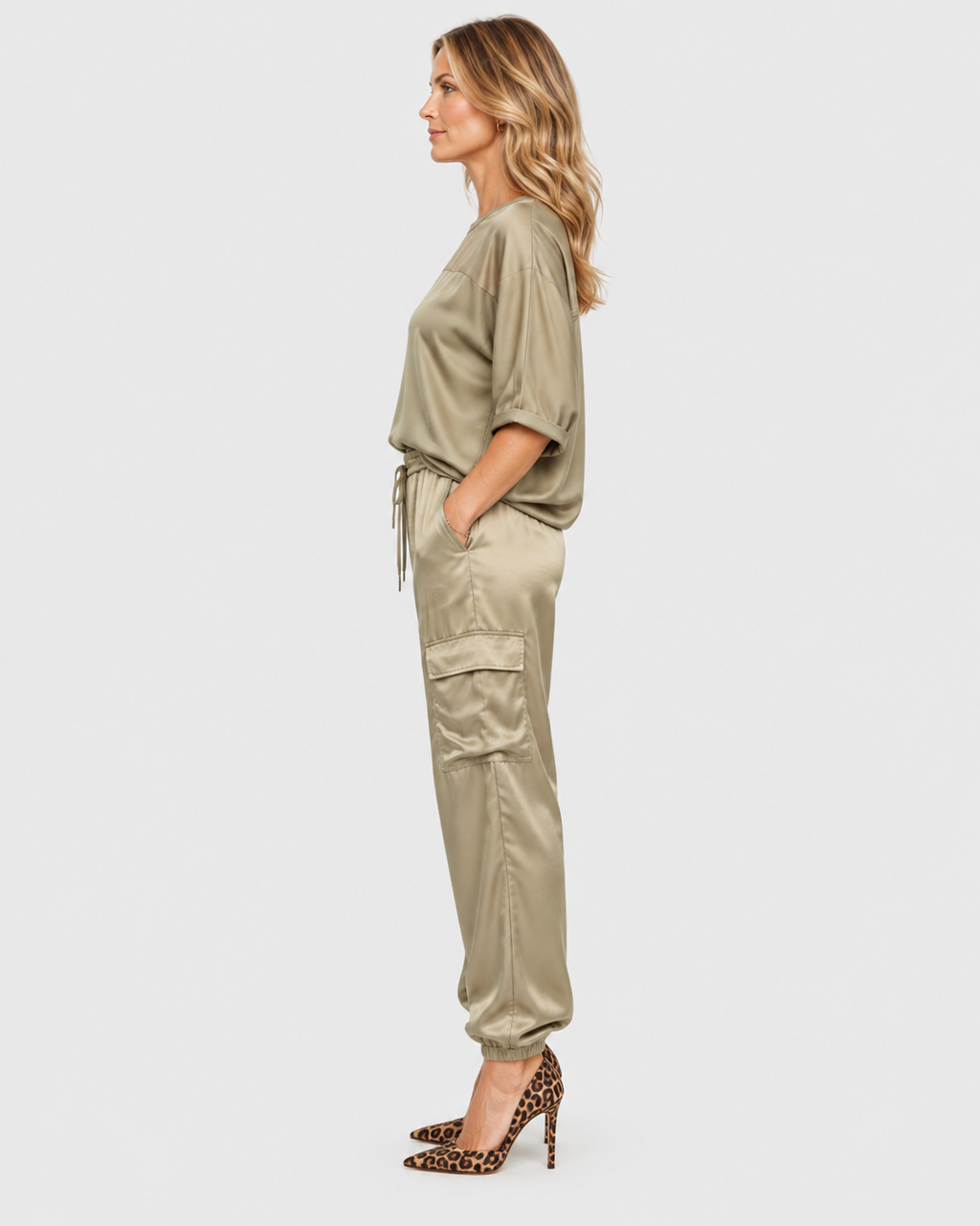 Seraphina Satin Casual Lounge Set