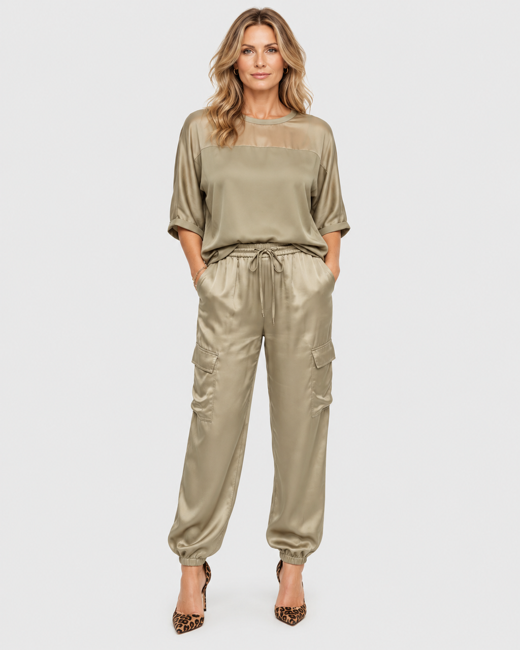 Seraphina Satin Casual Lounge Set