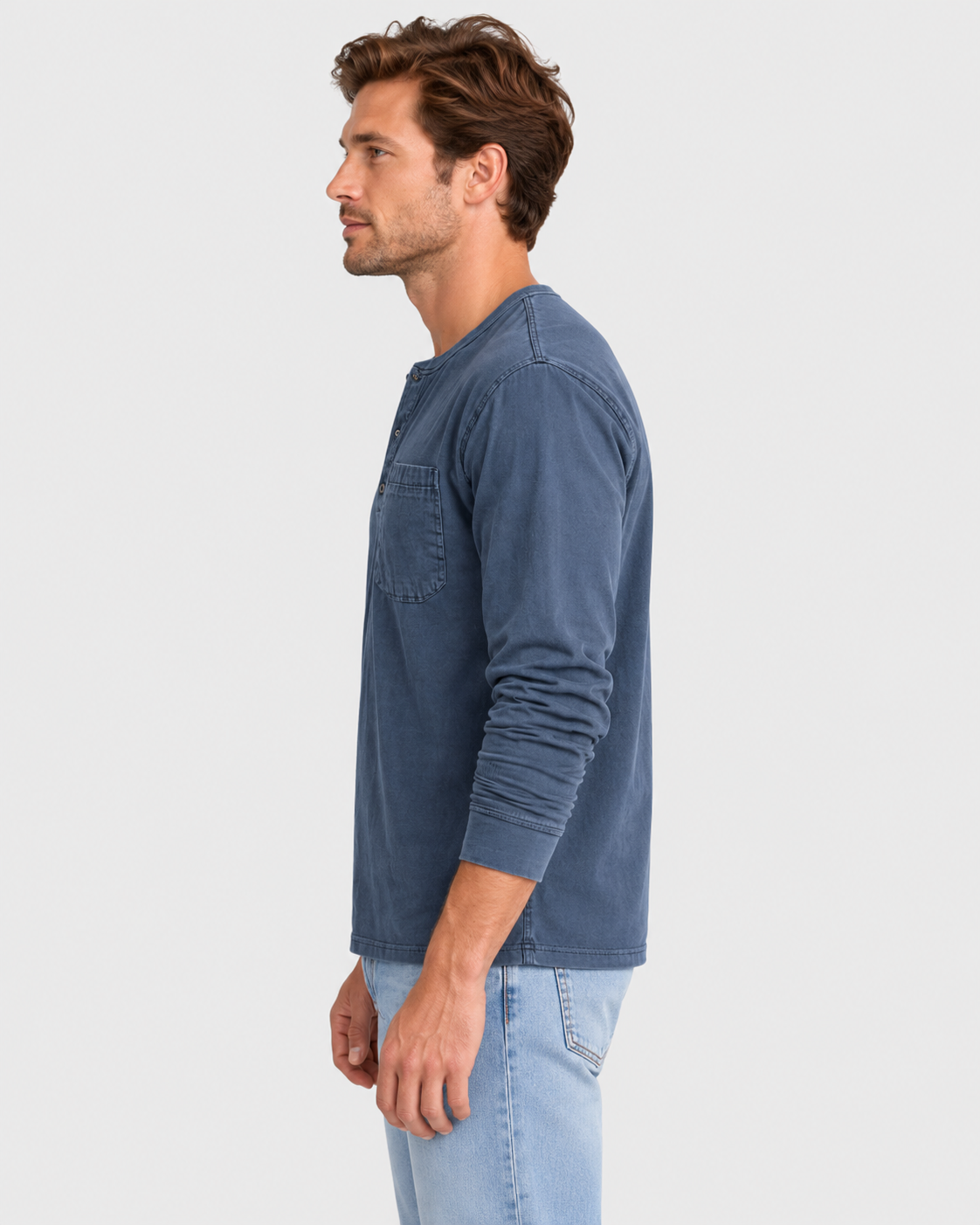 Kai Relaxed Fit Long Sleeve Henley Shirt