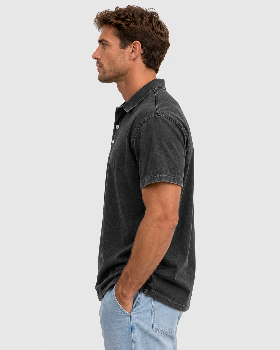Sebastian Vintage Washed Short Sleeve Polo Shirt
