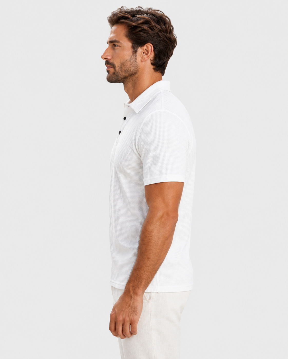 Felix Lightweight Textured Short Sleeve Polo Shirt