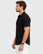 Julian Textured Stripe Short Sleeve Shirt