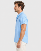 Caleb Textured Stripe Short Sleeve Shirt
