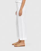 Isla Cropped Straight Leg Casual Trousers