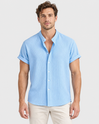 Caleb Textured Stripe Short Sleeve Shirt