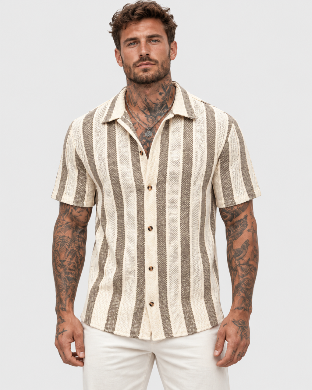 Julian Striped Short Sleeve Resort Shirt