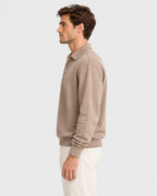 Jasper Washed Cotton Long Sleeve Polo Shirt