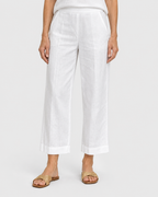 Isla Cropped Straight Leg Casual Trousers
