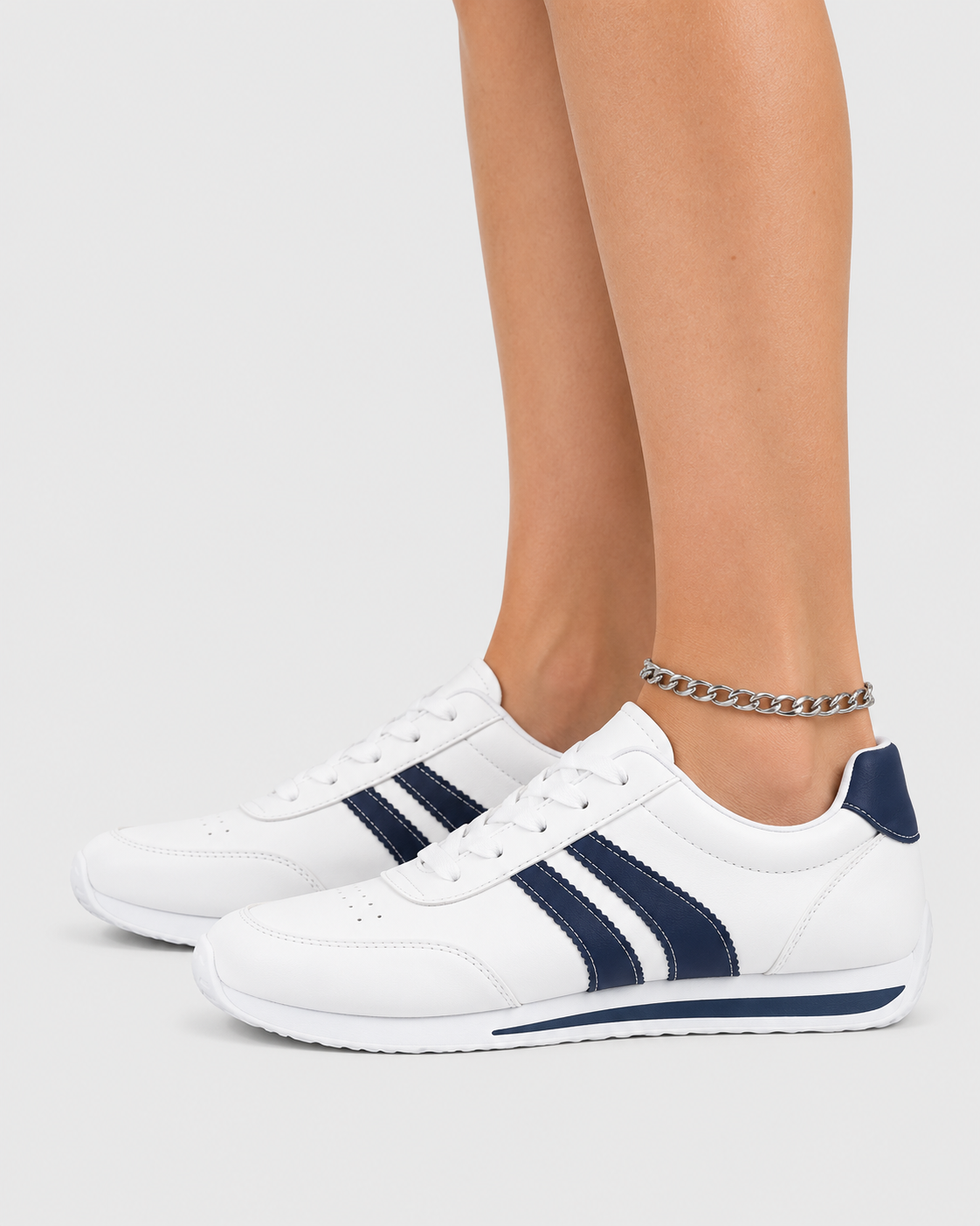 Aria Casual Leather Platform Sneakers