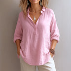 Blush Linen Relaxed Shirt