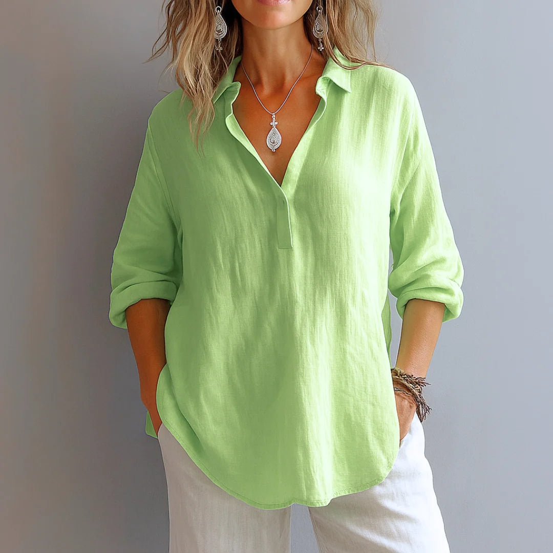 Blush Linen Relaxed Shirt