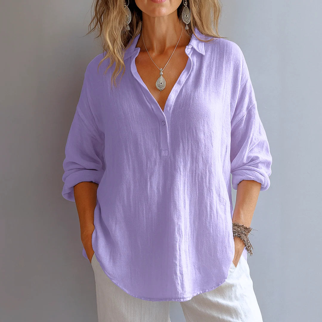 Blush Linen Relaxed Shirt