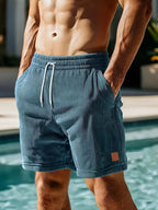 Casual Corduroy Jogging Shorts for Men