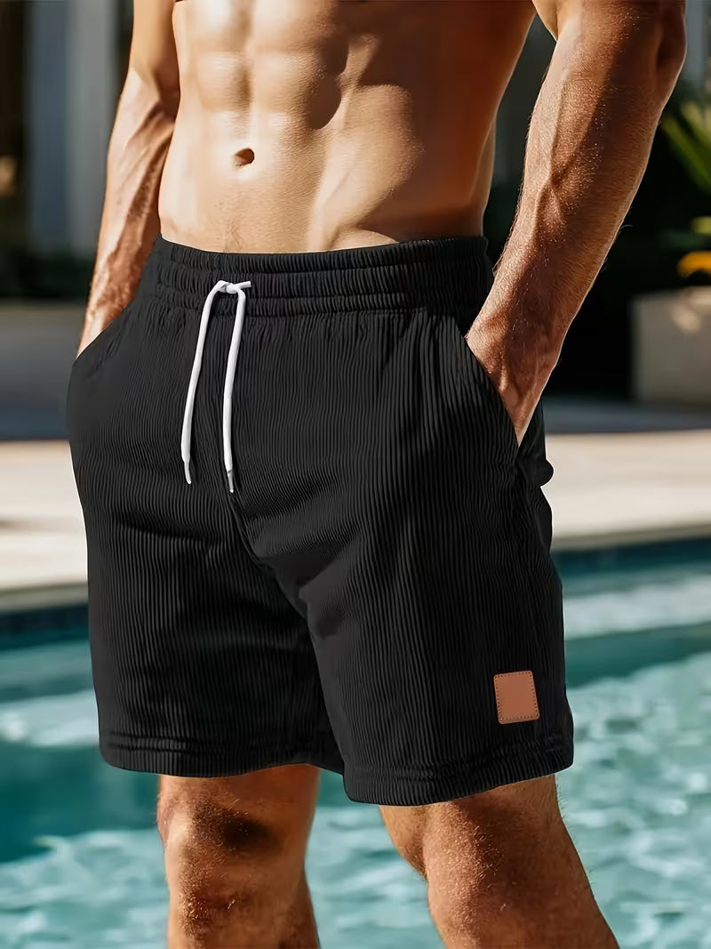 Casual Corduroy Jogging Shorts for Men