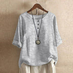 Casual Retro-Inspired Floral Blouse for Women