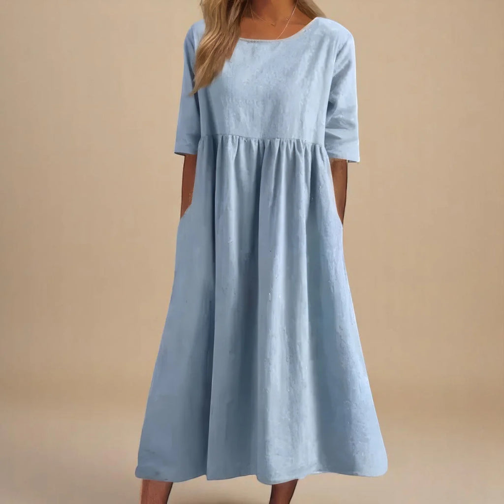 Classic Mid Sleeve Dress for Women