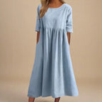 Classic Mid Sleeve Dress for Women