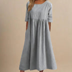 Classic Mid Sleeve Dress for Women