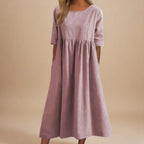 Classic Mid Sleeve Dress for Women