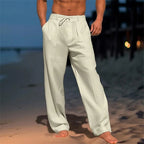 Classic Plain Wide-Leg Trousers for Men