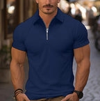 Classic Quarter-Zip Collar Shirt for Men
