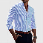 Classic Striped Button-Down Shirt for Men
