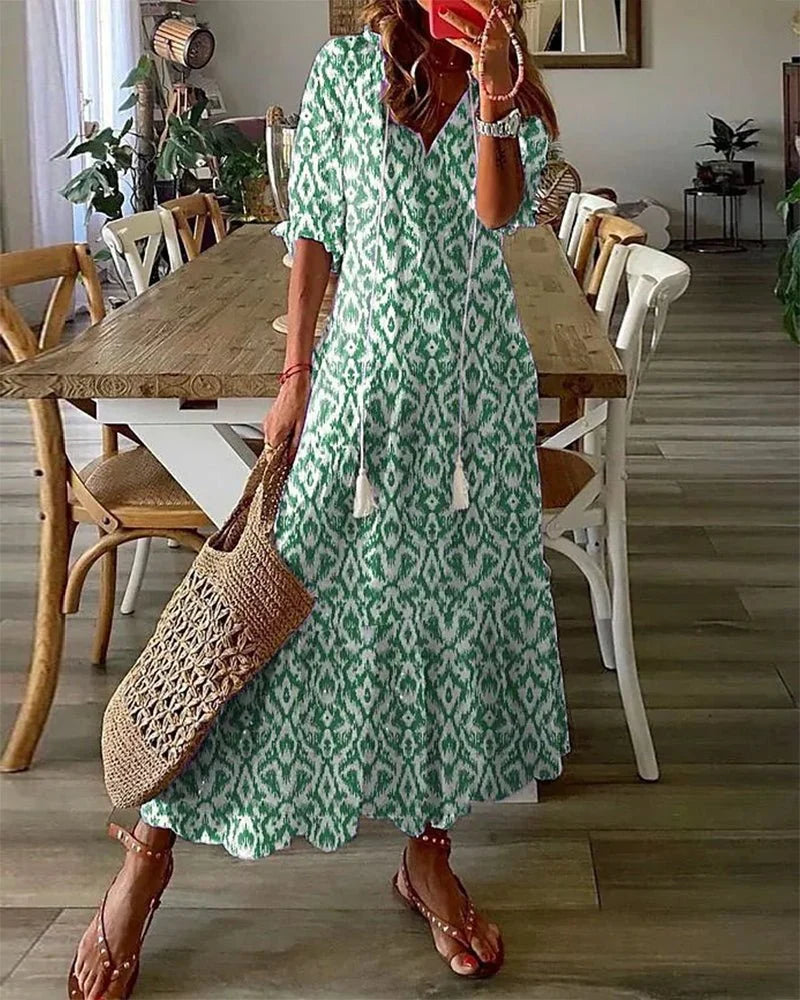 Effortless Boho Flattering Dress for Women