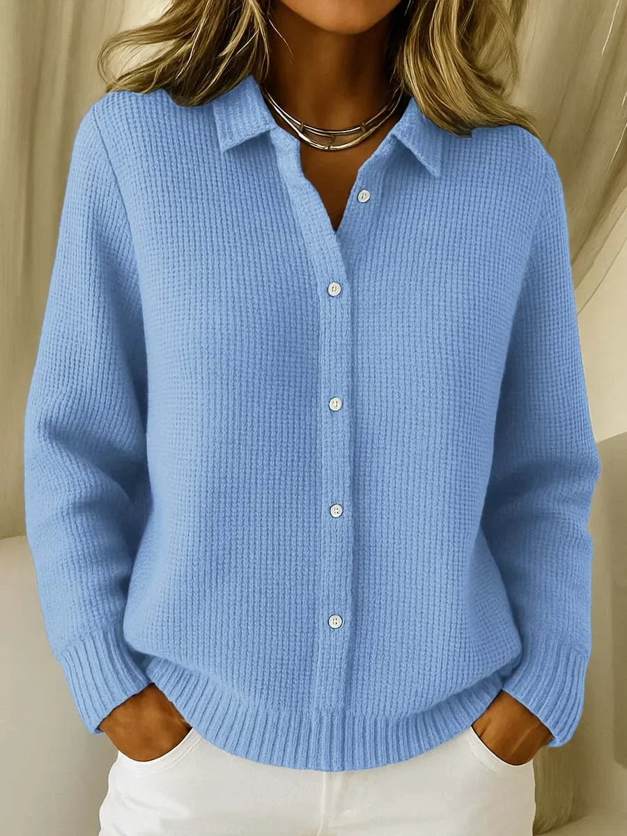 Elegant Button-Front Knit Cardigan for Women