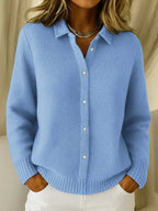 Elegant Button-Front Knit Cardigan for Women