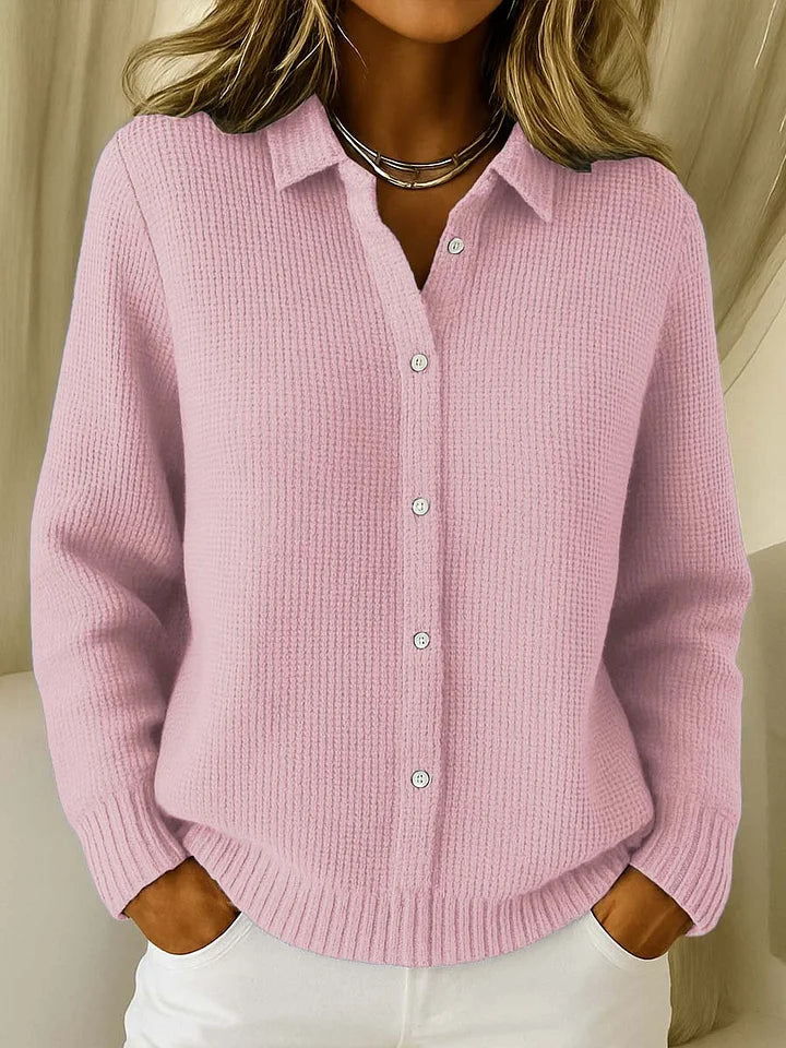 Elegant Button-Front Knit Cardigan for Women