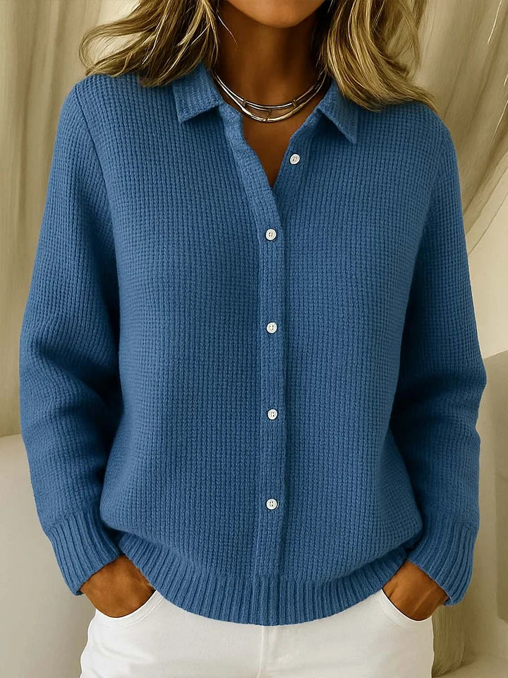 Elegant Button-Front Knit Cardigan for Women