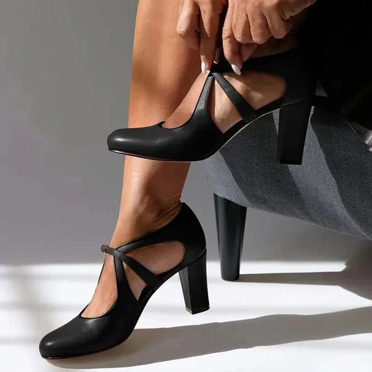 Elegant Comfort Strap Heels for Women