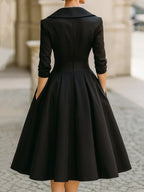 Elegant V-Neck Evening Dress for Women