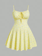 Floral Camisole Mini Dress for Women